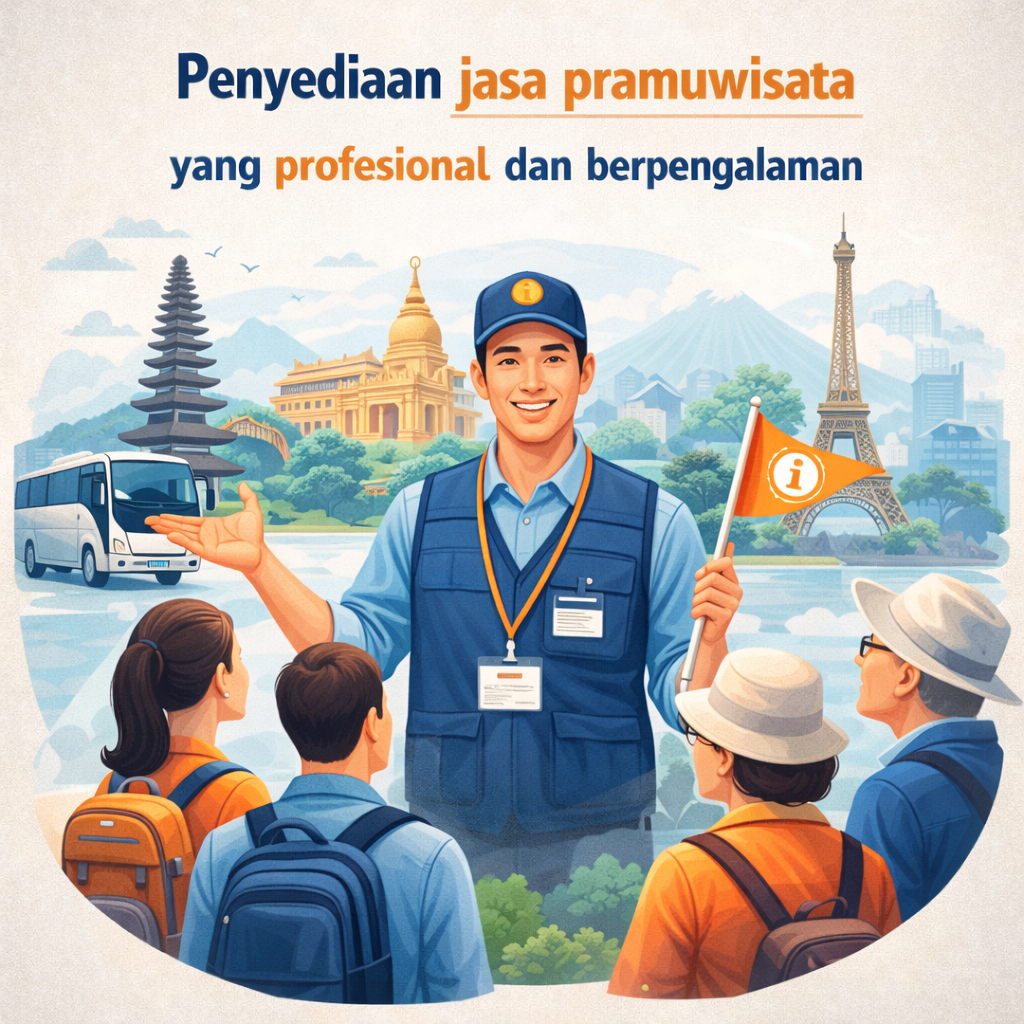 Penyediaan jasa pramuwisata yang profesional dan berpengalaman.